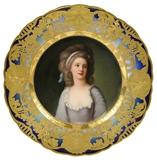 LOT 32: A ROYAL VIENNA CABINET PLATE, POTOKA, SIGNED WAGNER