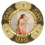 LOT 33: A ROYAL VIENNA CABINET PLATE, YEARNING, SIGNED WAGNER