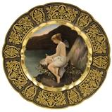 LOT 35: A ROYAL VIENNA CABINET PLATE, PSYCHE AT THE REFLECTING LAKE