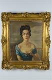 LOT 54: ANONYMOUS
(Early 20th century)
Portrait of a Lady
Oil on canvas
