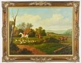 LOT 64: DOMINGO
(20th century)
English Hunting Scene
Oil on canvas