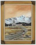 LOT 78: JOSEPH ORR
(American, born 1949)
Church by the Mountains
Oil on canvas