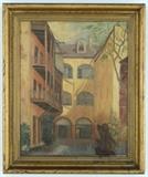 LOT 79: CHARLES WOODWARD
(American, 1861-1939)
New Orleans Courtyard
Oil on canvas