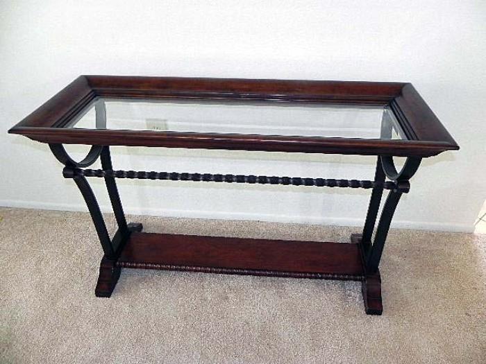 Solid wood cherry sofa table