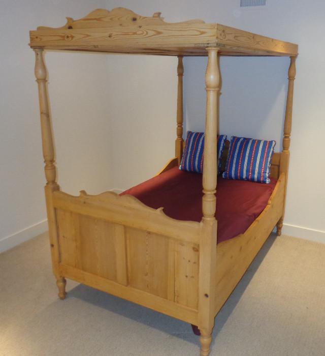 Scandinavian pine bed