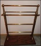 Antique Brass Quilt Stand