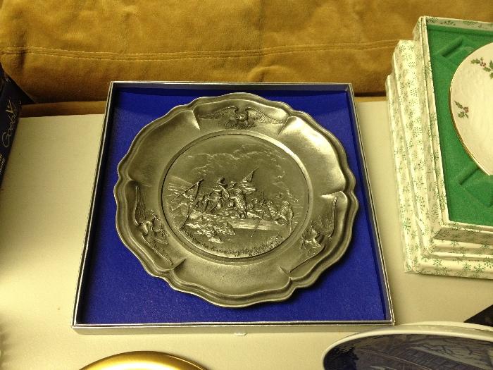 Worcester Pewter plate