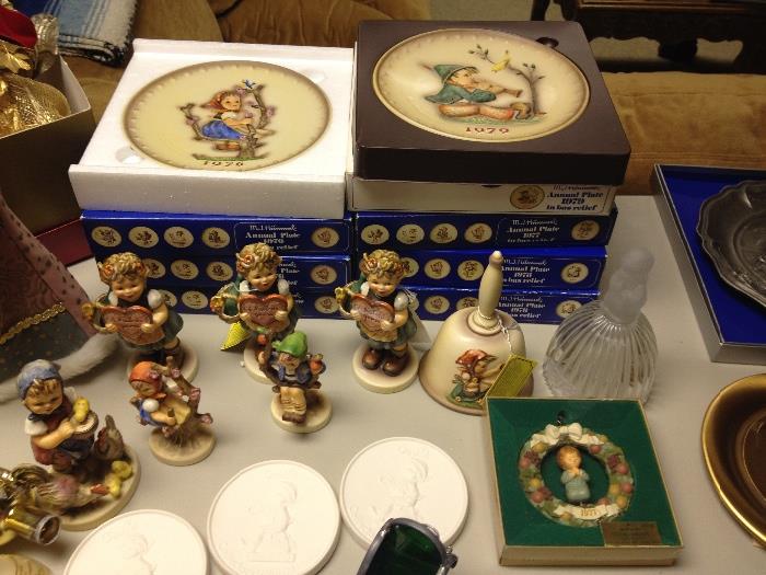 Hummel plates, figurines, bells and coasters