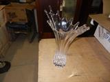 CUT GLASS VASE