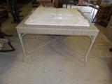 GLASS TOP PATIO TABLE
