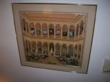 PENCIL SIGNED BOB HOLLAWAY FRAMED PRINT, KANSAS CITY ARTIST