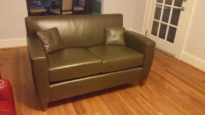 Hickory Leather Loveseat