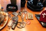 Belt buckles, pocket knives, sterling spoons, and more!