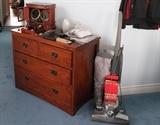 Chest-of-drawers and Kirby vacuum