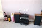 Stereo equipment and bottle banks