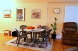 Plastic chairs & table set, La-Z-boy recliner