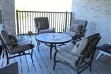 Outdoor chairs and fire pit