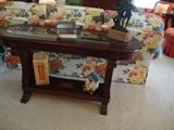 Cherry & Glass sofa table