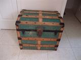 Painted wood trunk