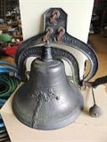 The C.S. Bell Company, Hillsborough, Ohio. antique cast iron school bell dated 1886!