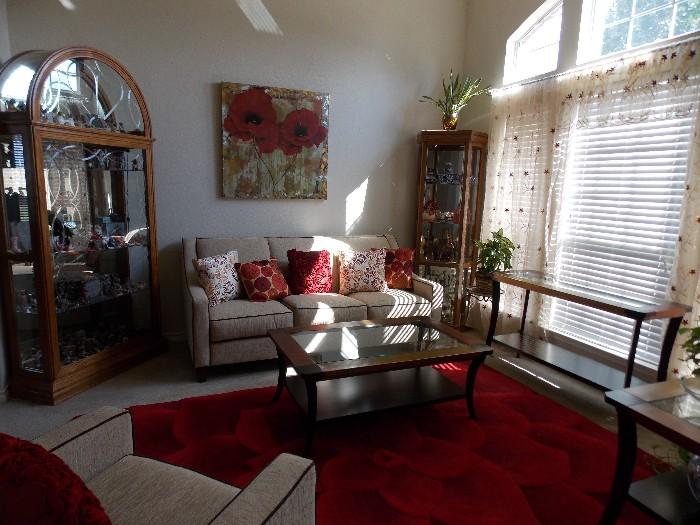 Contents of China cabinets not for sale