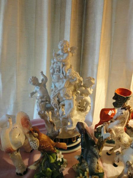 Porcelain and pottery figurines, Capodimonte and others