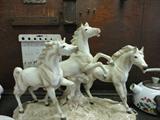 Ceramic Horse Sculpture Group