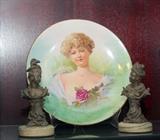 Pair of Signed Pot Metal French Busts