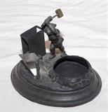 Miniature Bronze Smoking Stand 