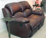 Leather Love Seat