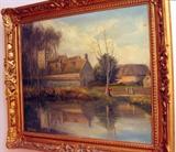 English Oil On Board, signed by R. Adams