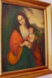 Madonna Oil Painting On Canvas, 20th Century, Very Nicely Done