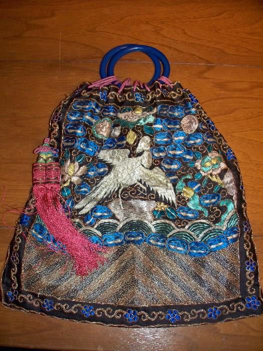Oriental Purse Or Sewing bag