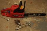 NEWER HOMELITE CHAINSAW WITH 14" BAR  