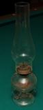Antique Vintage Primitive Ripley & Co. Double Finger Glass Oil Lamp
