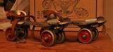 VINTAGE SEARS 16 BALL BEARING ROLLER SKATES STEEL WHEELS