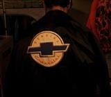 GENUINE CHEVROLET JACKET WITH LARGE PATCH ON BACK SIDE
