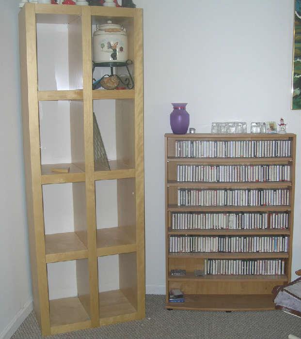 cubby-hole display shelving