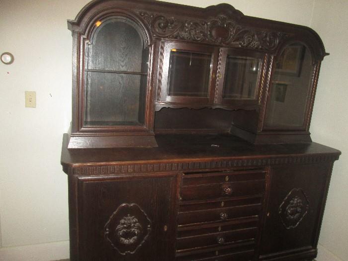 ANTIQUE GERMAN SERVER/CABINET
