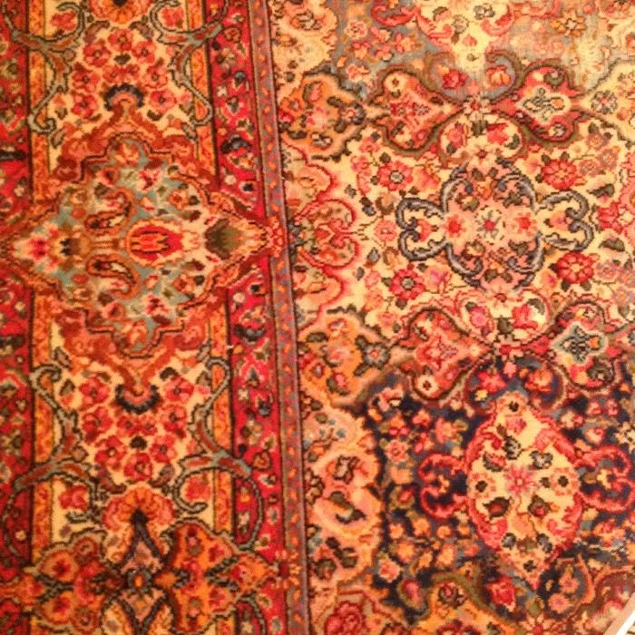 Kirman style large area rugs - many nice rugs throughout  the house 