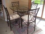 Bar top height dinette set.