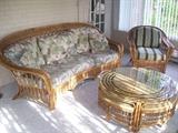 8 piece Rattan set. 