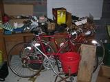 misc. garage and woman's Schwinn bike