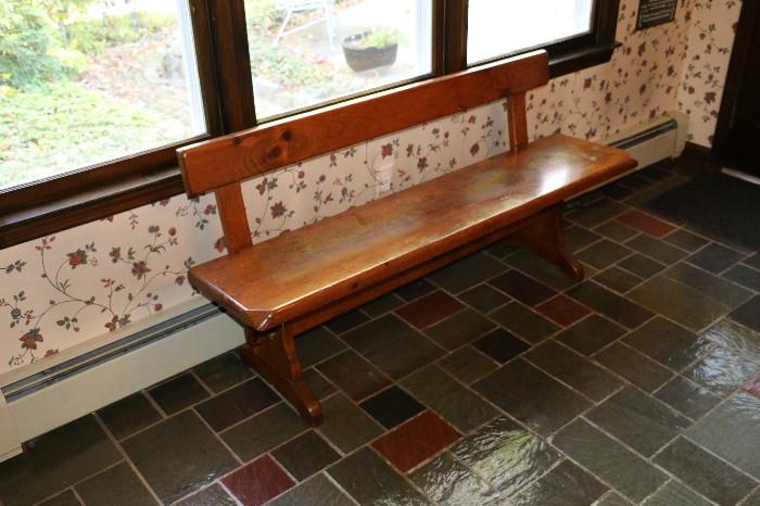 wood 5 foot bench hand made