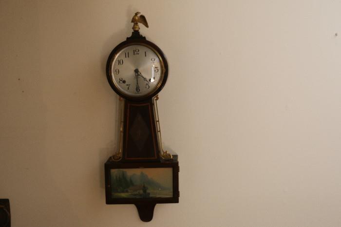 1920's clock with keys excellent condition made in england