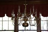 Brass dining chandlier