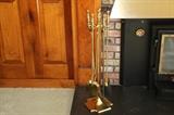 Brass andirons