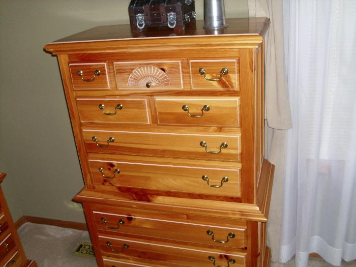 pine highboy dresser