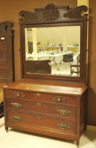 Turn of the Century Quigley Furniture Co. Dressing Chest, Made in Whitesboro, NY.