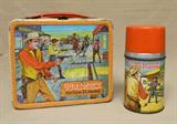 Rare "Marshall" Misspelled Gunsmoke Lunch Box with Thermos
